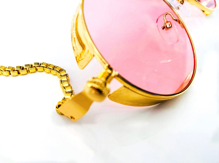 Me & Pinke McGee - Willows Chain Temple Sunglasses